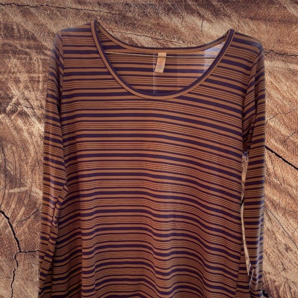 LulaRoe Women's Striped Hi-Low Tunic